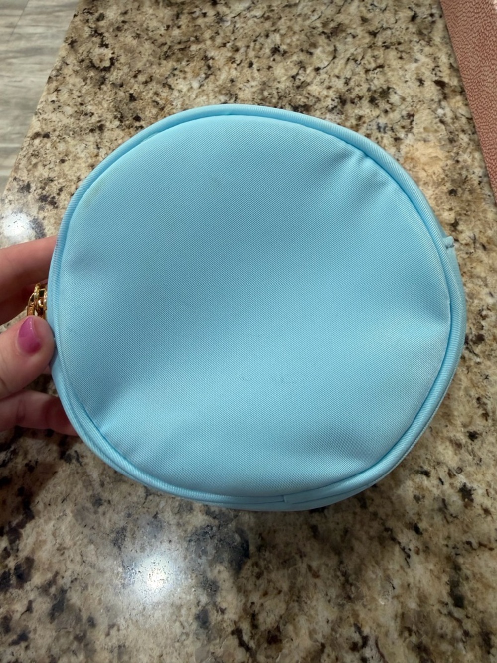 Stoney Clover Lane Target Sky Blue Round Clear Cosmetic Pouch - Picture 5 of 10